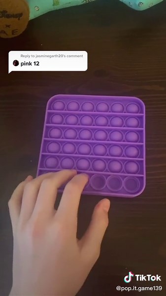 Purple pop it on TikTok