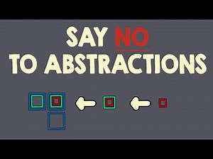 Don't use abstractions, Do THIS instead