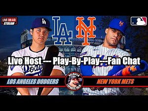Los Angeles Dodgers vs New York Mets ⚾ MLB Baseball 🟢 LIVE STREAM Watch Party 3D view.