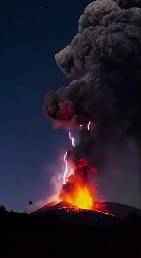 Volcano Lightning Eruption Caught on Camera — Nature’s Fury Unleashed