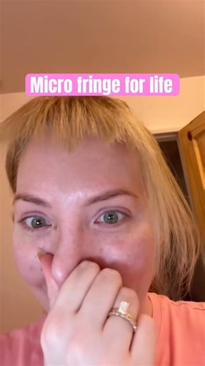 No ragrets #microfringe #microbangs #haircut