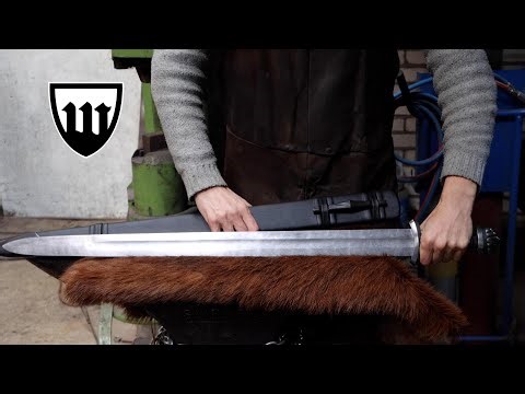 Forging a pattern welded viking sword, the complete movie.