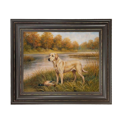 Yellow Lab Framed Canvas Print, Vintage Dog Art, Hunting Cabin Decor, Labrador Retriever - Etsy
