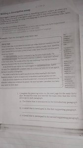 Writing a descriptive essayDescriptive essays generally focus ... | Filo