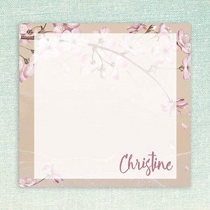 Personalized Sticky Notes With Cherry Blossom Flower Design and Custom Name // 3"x3", Teacher Gift Idea Appreciation, Stationery Flower Text - Etsy Canada