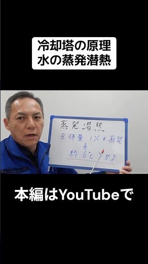 [Watch the full video on YouTube] Cooling tower principles, latent heat of evaporation of water. ...