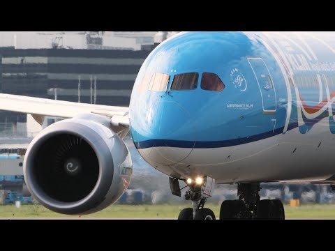 KLM 100 years B787-10 Dreamliner line-up & take-off | 4K
