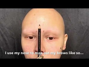 How I do my Brows with Alopecia Tutorial