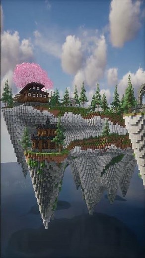 check out my Patreon for this beautiful flying Island #minecraft #minecraftbuilding