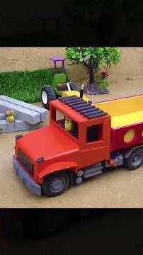 DIY Mini Bridge Science Project | Build a Concrete Mixer Truck, Bridge Construction Vehicle