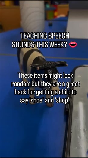 Chatterboxes | Speech and Language Therapy on Instagram: "Teaching speech sounds doesn't need to be complicated. You can use items you already have in your classroom. #slt #speechtherapytips #teachertips #teachertok #speechsounds"