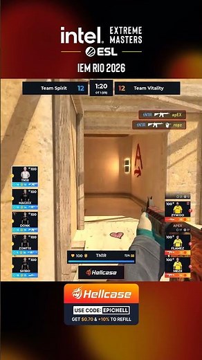 tN1R UNSTOPPABLE — QUAD KILL #cs2 #esl #rio #hellcase