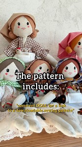 13K views · 16 reactions | Inspired by all the ragdolls from times and stories past.. Comment DOLL to start sewing your own! ✨ Thanks for all your support and encouragement in making this pattern for my dolls! Let me know if you have any questions. #whimsy #cottagecore #sewingpattern #sewsewsew #dollmaking #dollpattern #ragdoll #farmgirl #farmkids #homemade #diy #smallfarm #childhoodunplugged #sewingproject #makeityourself | Brook & Bramble Farm | Facebook