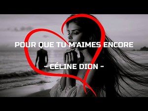 Céline Dion - Pour que tu m'aimes encore (French lyrics & English translation)
