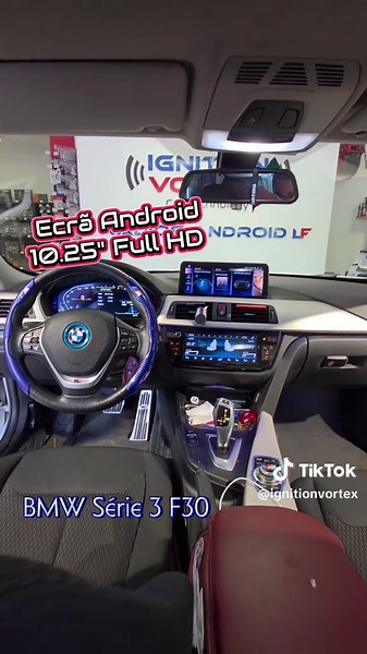 BMW Série 3 F30 2015 Modernização total, com: - Ecrã Android de 10.25