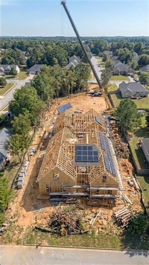 Watch a Solar Smart Home Get Built From Empty Land in Seconds! 🏡☀️ AI Timelapse