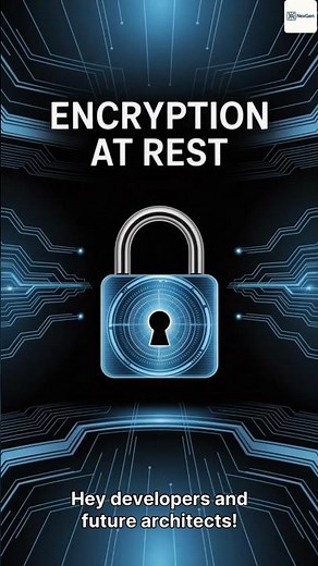 Encryption at Rest #softwarearchitect #programming #coding #softwareengineering #softwaredevelopment