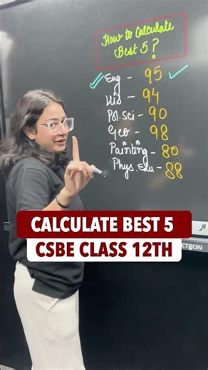 Best 5 Marks Kaise Calculate Kare? 🤔 | #class12result #class12cbse #resultupdates #marks