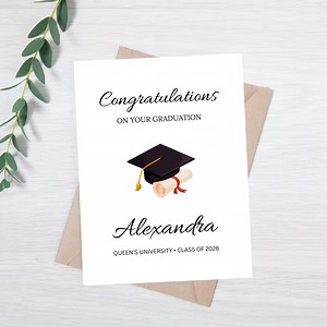 Personalized Graduation Card | Graduation Card for Family | Graduation Gift for Friend | Congratulations on Your Graduation Card - Etsy