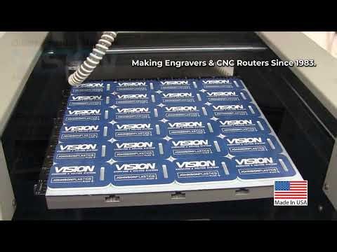 Making Plastic Keychains on the Phoenix 1212 Engraver.