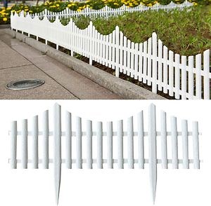 [Hot Item] Edgings Garden Picket Fence Panel Customized Decoration Edging Fence