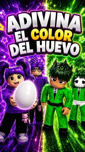 ADIVINA el COLOR del HUEVO🐣 #roblox #gaming