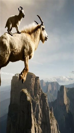 Goat Defies Gravity | Epic Mountain Jump in Slow Motion
