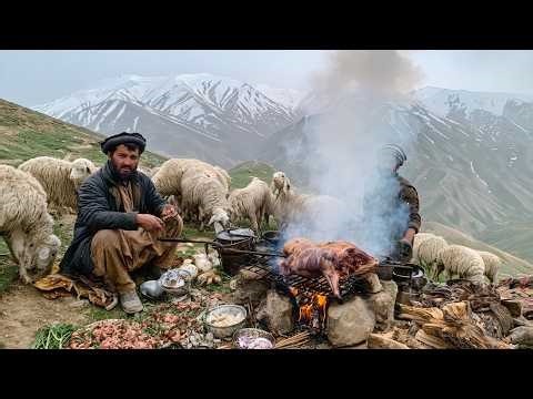 Surviving in Afghanistan's Highest Mountains | Shepherd Herds 500 Sheep & Cooks Over Open Fire