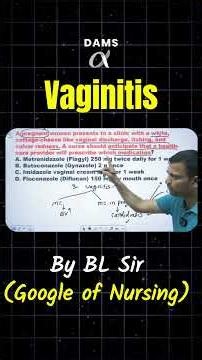 Vaginitis explained by B.L Sir | DAMS Nursing