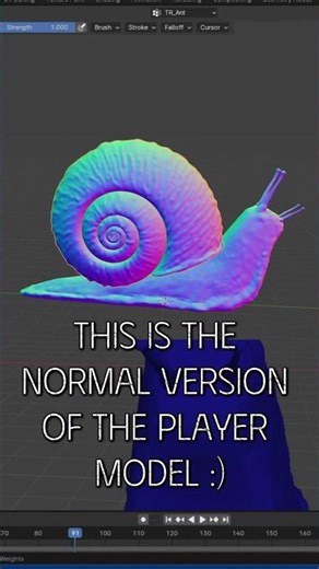 Making the Models for Snailium #indiegame #gamedev