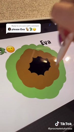 Reply to @s.t.i.x.a.k.i.a21 there you go Eva! #fyp #foryou #foryoupage #procreate #tutorial #wallpaper