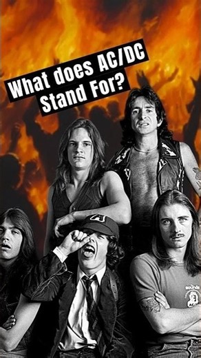 The Real Meaning Of The Band Name AC/DC #acdc #rockhistory #shorts