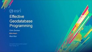 Effective Geodatabase Programming