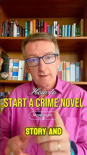 How to start writing a crime novel: How to write a crime novel, episode 1