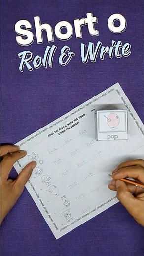 Roll and Write SHORT o Cube