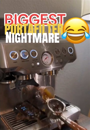 #stitch with @Grind Brew Drink Biggest Portafilter Nightmare😁