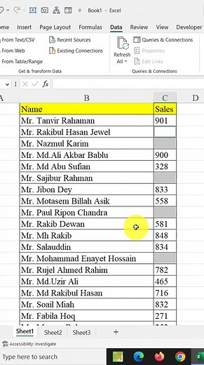Excel Time Saving Tips and Tricks For You ! #shorts #excelshortsvideo | Tanvir Academy
