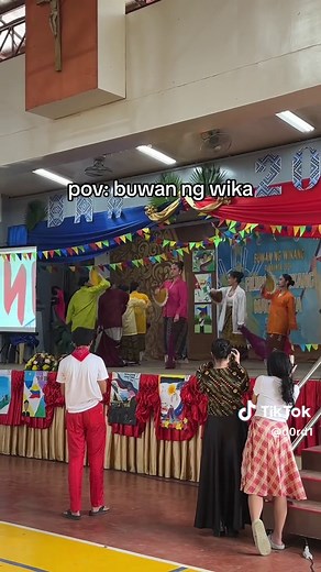 Traditional Filipino Dance Performance for Buwan ng Wika Celebration
