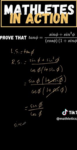 At Mathletics, we believe every problem has a solution—just like every trig identity can be proven! 💡✨ Watch as we break down this trig provlem step by step, turning confusion into confidence. Ready to tackle math like a pro? Let’s make it happen! 🚀📐 #Mathletics #MasterMath #TrigIdentities #LearnWithMathletics #Math #Mathematics #Reels #MathReels #Trig #Education #Teacher #Problems #Tutoring #Tutor #Reels #Reel . . Follow @mathletics_hub for more In Action Problem Solving 🔥