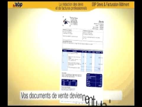 EBP Devis Facturation Batiment - Vidéo de démonstration