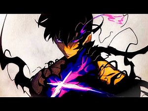How To Draw Sung Jin Woo (Shadow Monarch Form) From Solo leveling Step By Step [Tutorial] #anime