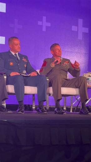 1.5K views · 16 reactions | Marine Corps Sgt. Maj. Carlos Ruiz kicked off day 2 of TotalForce+ with powerful perspectives from senior enlisted leaders on how investing in people is the foundation of readiness and retention. #TotalForcePlus #BecausePeopleMatter | Military Officers Association of America (MOAA) | Facebook