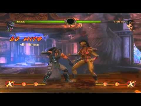 Kabal Combos in Mortal Kombat 9 for PS3 and XBOX