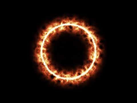 Fond Animé Anneau De Feu Abstrait 4K