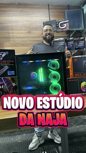 Conheça o novo estúdio da Naja Informática! 🚀💻 Temos todas as peças para a montagem personalizada do seu PC, com qualidade e desempenho garantidos. 🌟 #NajaInformática #EstúdioNaja #PCPersonalizado #Tecnologia #MontagemDePC