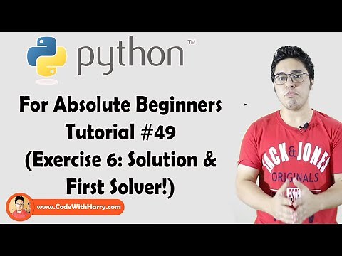 Exercise 6 Solution & First Solver | Python Tutorials For Absolute Beginners In Hindi #49