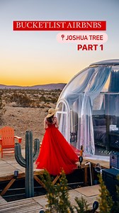 BUCKETLIST AIRBNBS | JOSHUA TREE | PART 1 Sharing my favorite airbnbs in Joshua Tree 🫶🏻 📍 Last year we stayed at the Bubble @jthavn and absolutely loved the unique experience of this Airbnb! You literally sleep in a bubble 🫧 that is transparent and secluded! Super private and so nice for romantic couple’s getaway! 📍 We also stayed at the @retrograderetreat with some friends and loved this Airbnb as well. It literally has everything for relaxing and fun weekend getaway. A hot-tub, outdoor po