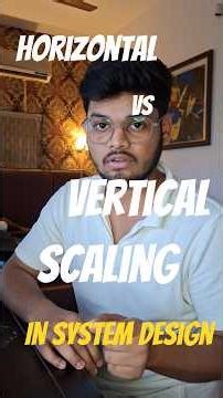 horizontal vs vertical scaling in system design 🙃🙃 #shorts #viralshorts #systemdesign