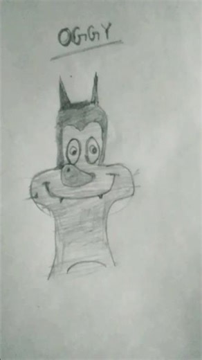 365 days Art Chelenge ka 4din target (Oggy sckech) #shortsfeed #drawing #ytshorts #art #viral #oggy