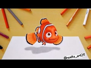 How to Draw Cute Nemo From Finding Nemo| EASY Step-by-Step Drawing for Kids & Beginners